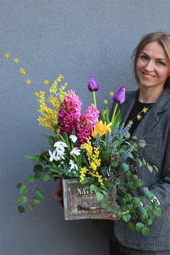 Hiacento Spring, wiosenna dekoracja w szufladzie, wys.63cm