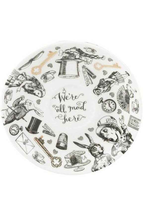 Alice in Wonderland, filiżanka do espresso ze spodkiem