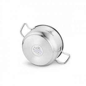 Simple, stalowy garnek z pokrywką, poj.4.5l, śr.24cm