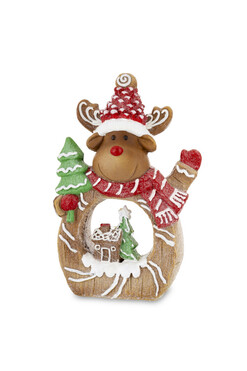 Kjell, świąteczna figurka LED, renifer B, wys.38.5cm