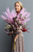 Rewia Purple, bukiet dekoracyjny do wazonu