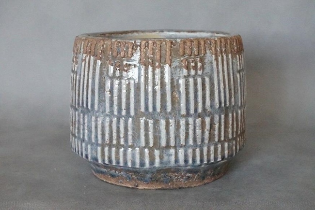 Fiore Blue osłonka prążki a, wym.19.5x19.5x15.5cm