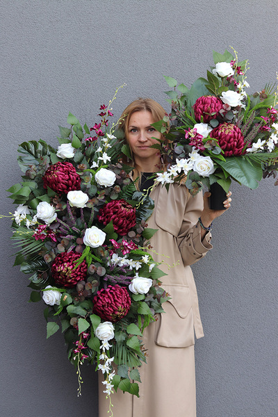 Ruberia Maxi 2, komplet dekoracji nagrobnych