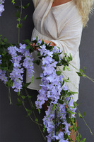 Wisteria Usagi, elegancka girlanda z liliowymi kwiatami