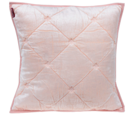 velvetowa poszewka dekoracyjna, róż, wym.45x45cm
