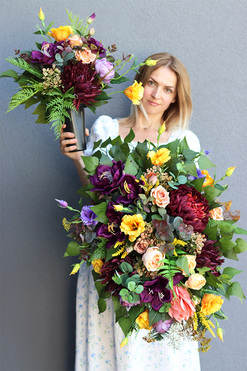 Hediana 3, komplet dekoracji nagrobnych, wiązanka + bukiet