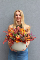 Agnes Autumn B, jesienna kompozycja, wym.45x40cm