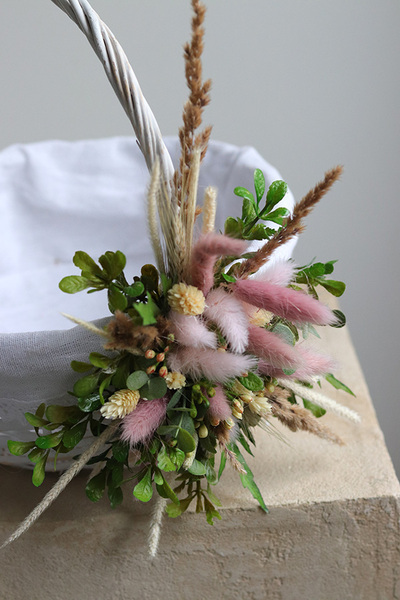 Wielkanoc we Dwoje, komplet dekoracji wielkanocnych. koszyczek & palemka