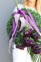 Purple Sadness, wieniec nagrobny, wym.80cm