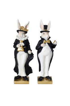 Bunny Black Easter, zajączek wielkanocny, parka, wys.31cm