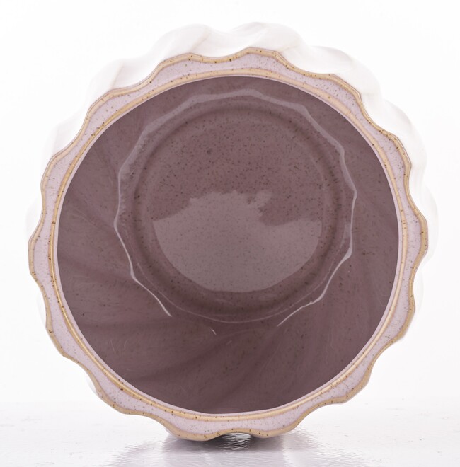 Candy, dekoracyjny wazon / osłonka, ceramika, wym.16.5x18x18cm