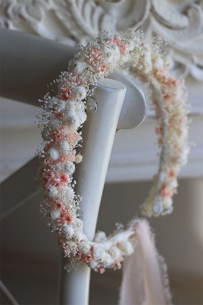 Erato, wianek na głowę z roślin stabilizowanych, rozmiar uniwersalny