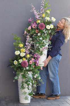 Spring Gizelle, podłogowa dekoracja kwiatowa, wys.127cm