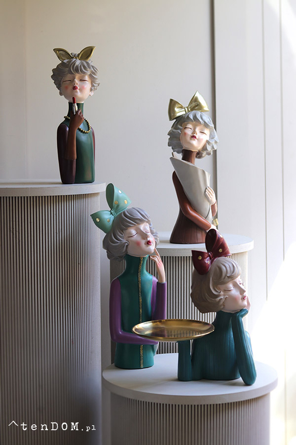 Mademoiselle, figurka dekoracyjna kobieta