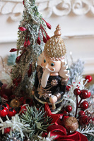 Skrzacik Bosco, świąteczny stroik w szklanej misie