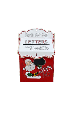 Xmas Letters A, skrzynka na listy do Świętego Mikołaja, wym.35.5x26x13cm