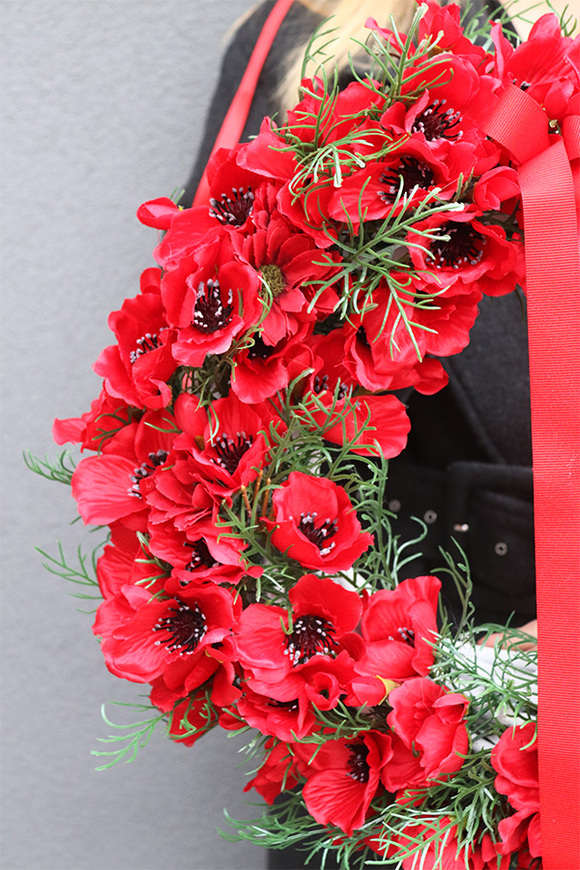 Makowy 2, dekoracyjny wianek