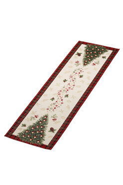 Tartan Xmas, świąteczny bieżnik gobelinowy, 96x38cm