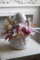 stroik z jajem Pastelita, wielkanocny stroik z perłowym jajem