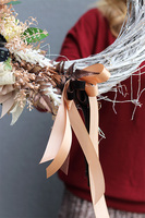 Boho Galante 2, wianek dekoracyjny z motylem