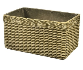 Boho, donica korytko beż A, wym.56x37x28cm