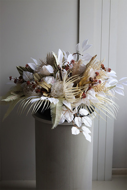 Boho Moderni Hedre, kompozycja nagrobna w naczyniu, wym.36x60cm