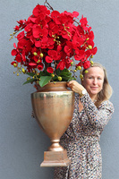 Karmono Exclusive Villa, karminowy storczyk w pucharze