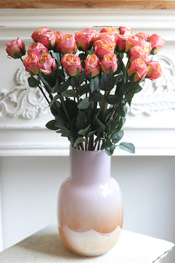 Morello Roses, kompozycja kwiatowa róże w wazonie, wys.61cm