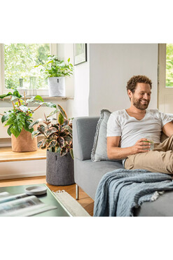 Trendcover, korkowa osłonka z nawadnianiem, jasny korek, wym.26.5x23cm