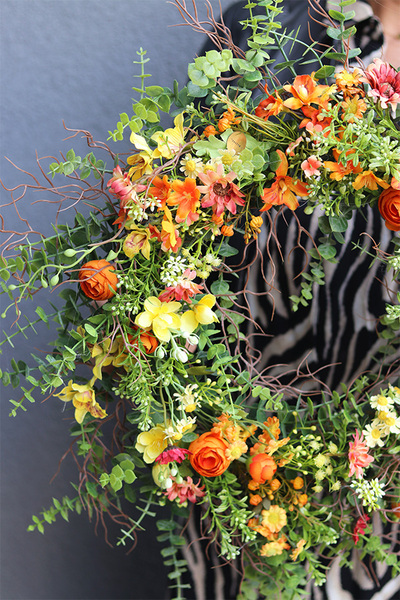  Orenta, żółty wiosenny wianek