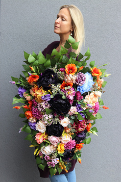 Zolana, jesienna wiązanka nagrobna, dł.100cm