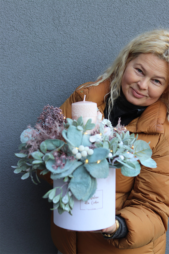 Romantyczne Święta, flowerbox świąteczny