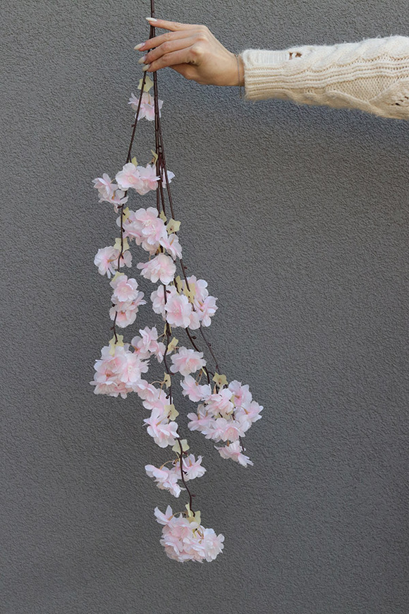 Apple Tree, sztuczne kwiaty na gałązce jabłonka różowa