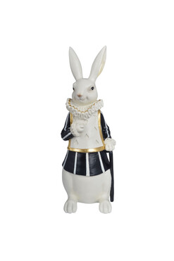 OD RĘKI Bunny Chamberlain, figurka zajączek wielkanocny, Black Easter, wys.27.5cm