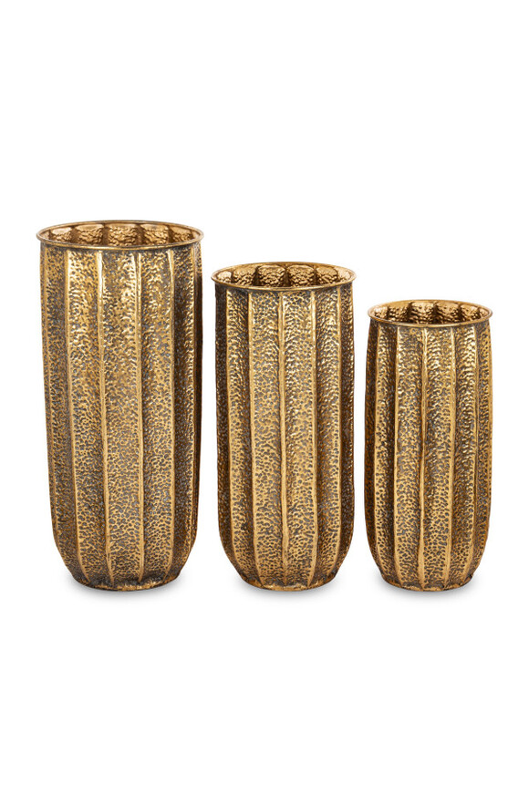 komplet 3 - ech metalowych osłonek, Goldeneo, F, wym.90/80/71cm