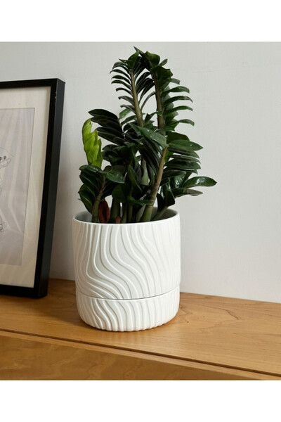 Vintage Rumina ceramiczna doniczka z podstawką