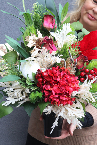 Dorotea, bukiet nagrobny we wkładzie do wazonu