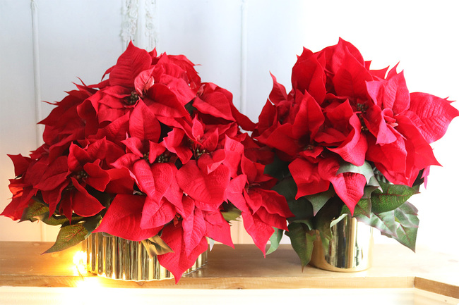 Gwiazda Betlejemska Klasyka, wysokiej jakości sztuczna roślina