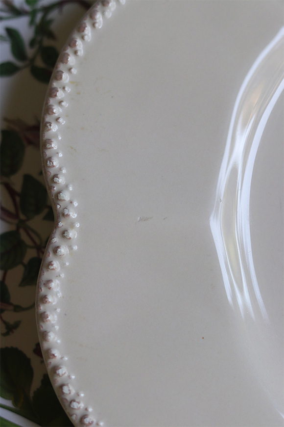 Madame, talerz obiadowy, kremowy