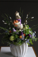 Bunny Star Velveti, stroik wielkanocny na stół