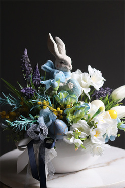 Lovely Time Candy, wielkanocna kompozycja w naczyniu, wym.35x38cm 