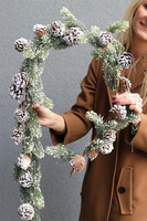 Iced Pine, girlanda zimowa z kryształkami