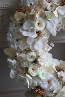 Kremowa Kraina, elegancki wianek na drzwi