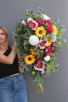 Słoneczna Volcan, wiązanka nagrobna z słonecznikami