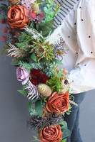 Boho Degota, stylowa girlanda ze sztucznych kwiatów, dł.210cm