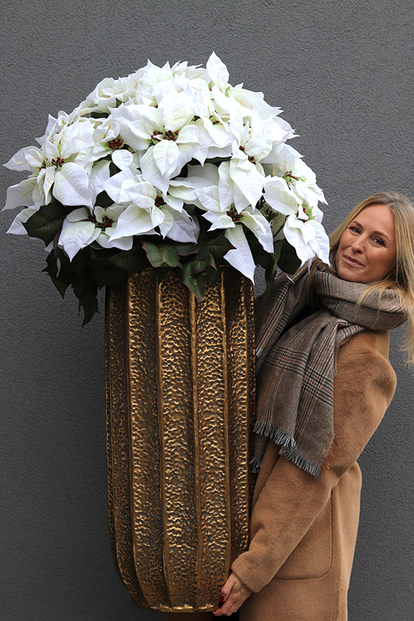 Gwiazda Betlejemska Palace, sztuczna roślina w donicy