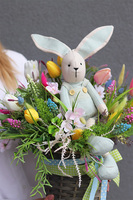 Radosna Wiosna 2, koszyczek wielkanocny z zającem