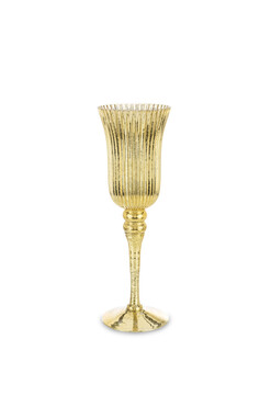 Chalice Gold B, elegancki świecznik kielich, wys.35cm
