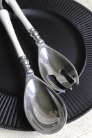 aluminiowe łyżki do sałaty White