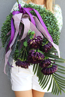 Purple Sadness, wieniec nagrobny, wym.80cm